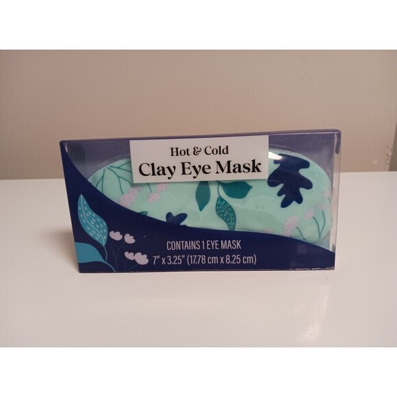 Ustyle Pink Floral And Blue Floral Hot & Cold Clay Eye Mask Reusable - Picture 3 of 4